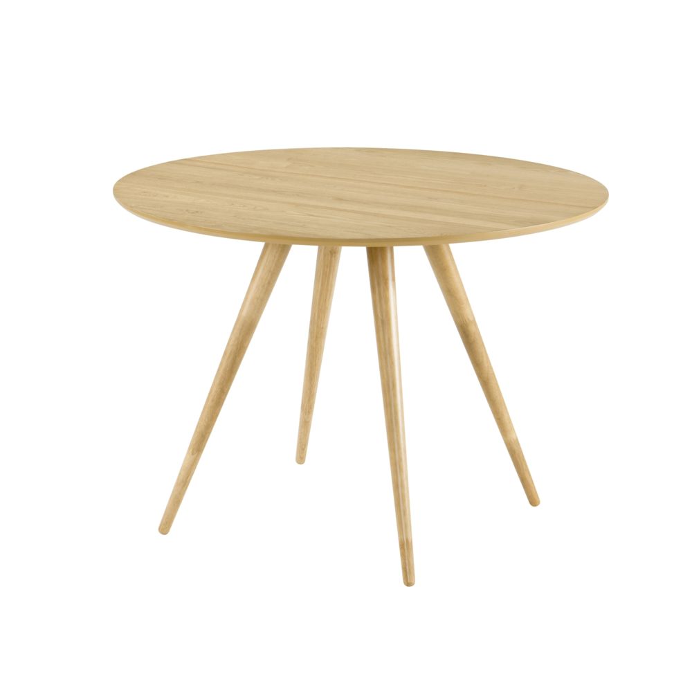 Rendez Vous Deco - Table ronde Liwa Ø105 cm en bois clair - Tables à manger