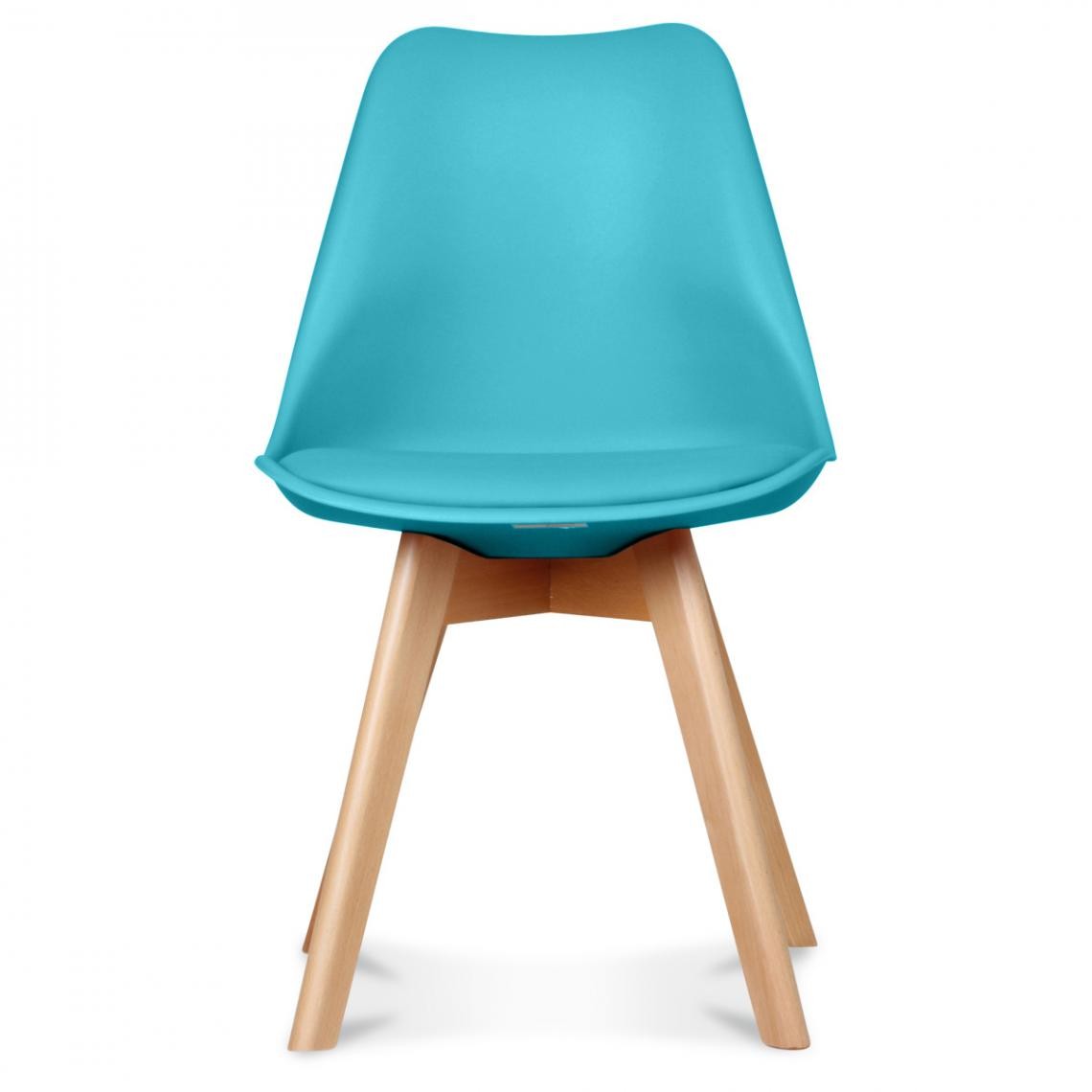 OPJET - Chaise Design Style Scandinave Turquoise ESBEN - Chaises