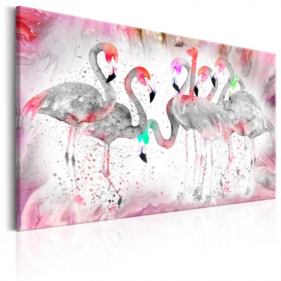 Artgeist - Tableau - Flamingoes Family .Taille : 120x80 - Tableaux, peintures
