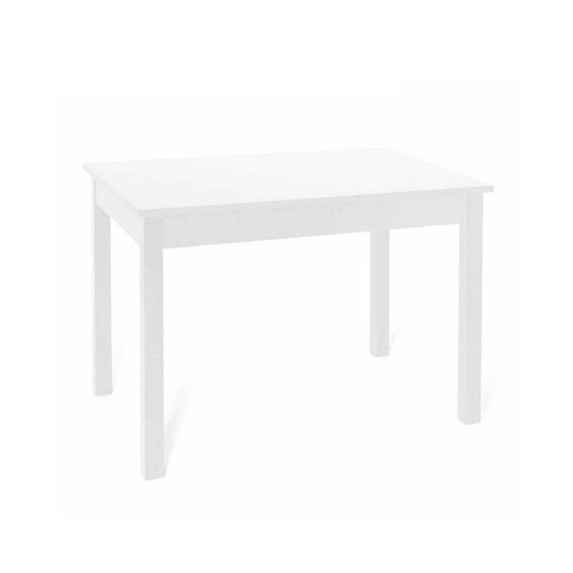 Webmarketpoint - Table à manger extensible en frêne blanc en bois mélaminé cm 85x140 / 180 - Tables à manger