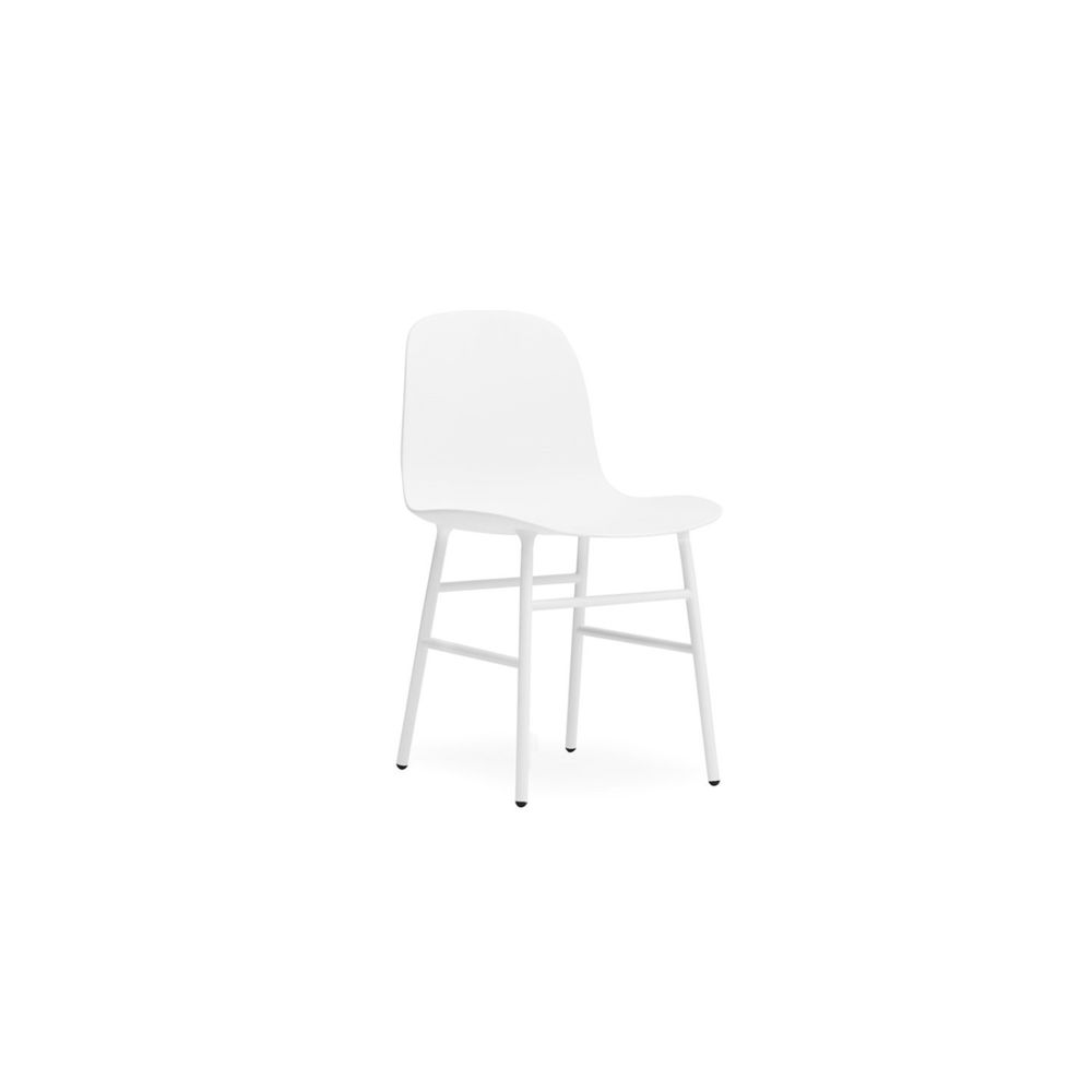 Normann Copenhagen - Chaise Form avec structure en métal - blanc - Chaises