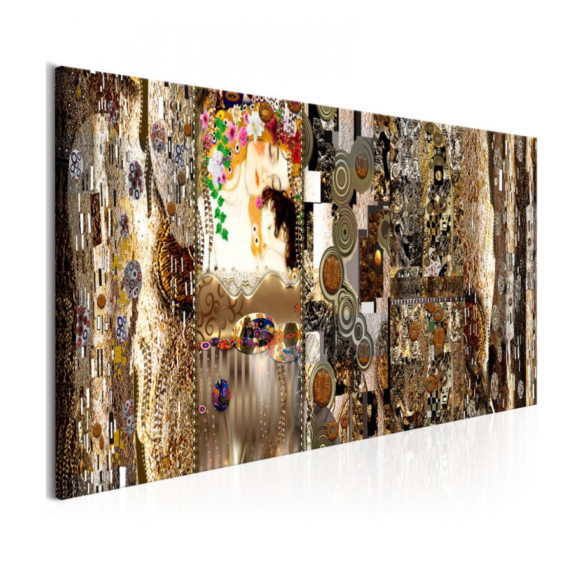 Artgeist - Tableau - Mother's Love (1 Part) Gold 135x45 - Tableaux, peintures