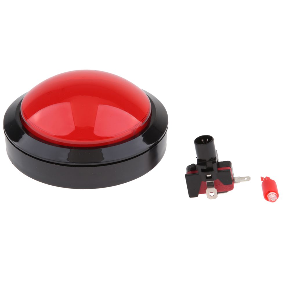 marque generique - LED jumbo en forme de dôme illuminée, bouton-poussoir à réinitialisation automatique, rouge - Objets déco
