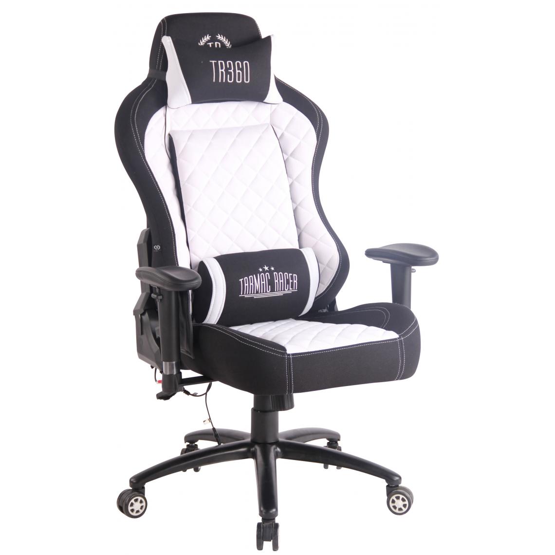 Icaverne - sublime Chaise de bureau serie Yaren XM en tissu couleur noir et blanc - Chaises
