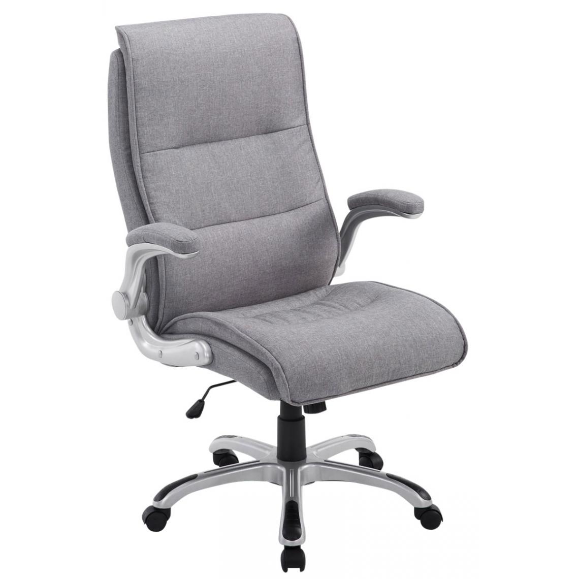 Icaverne - Splendide Chaise de bureau gamme Budapest Villach tissu couleur gris clair - Chaises