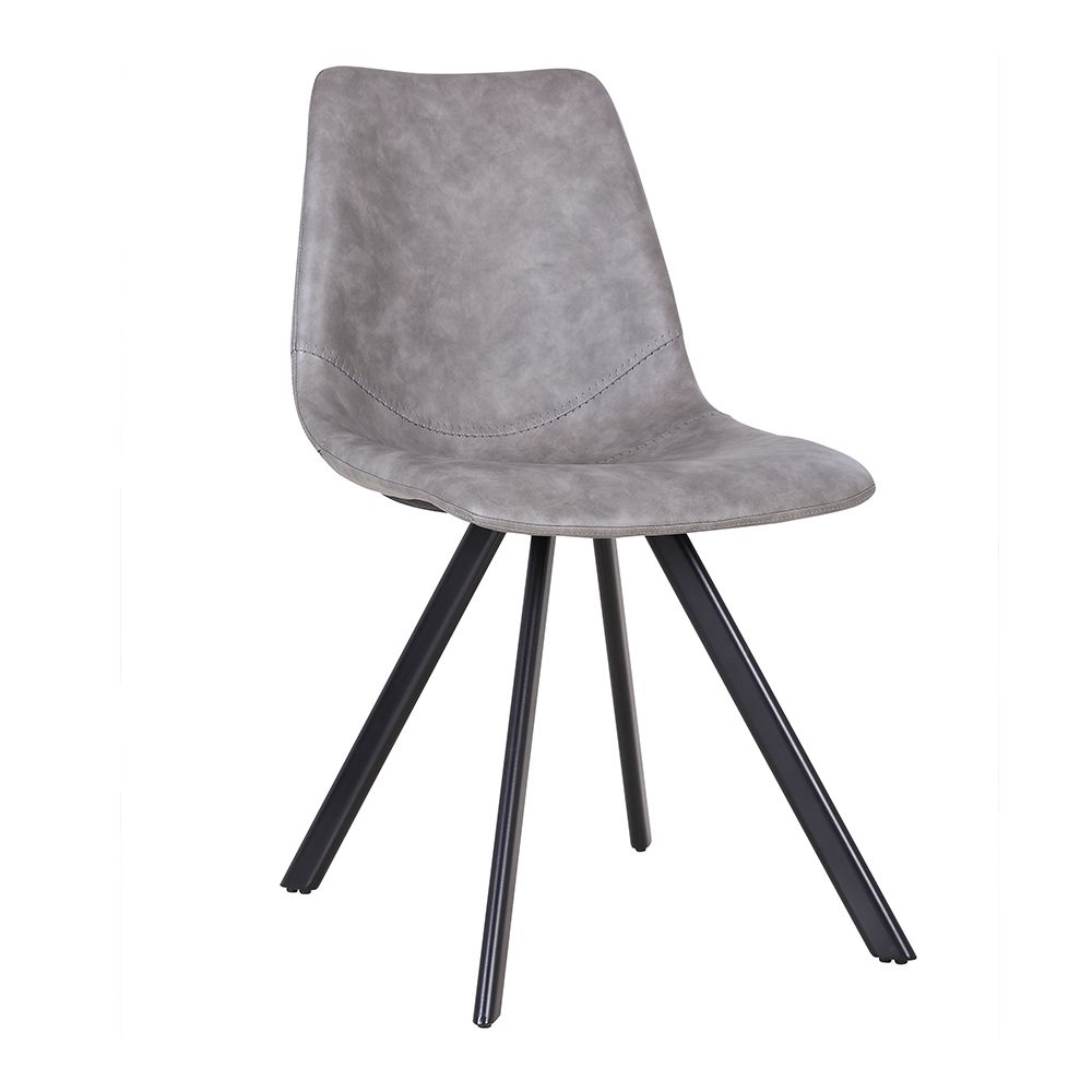 Nouvomeuble - Chaise salle à manger grise moderne EMO (lot de 2) - Chaises
