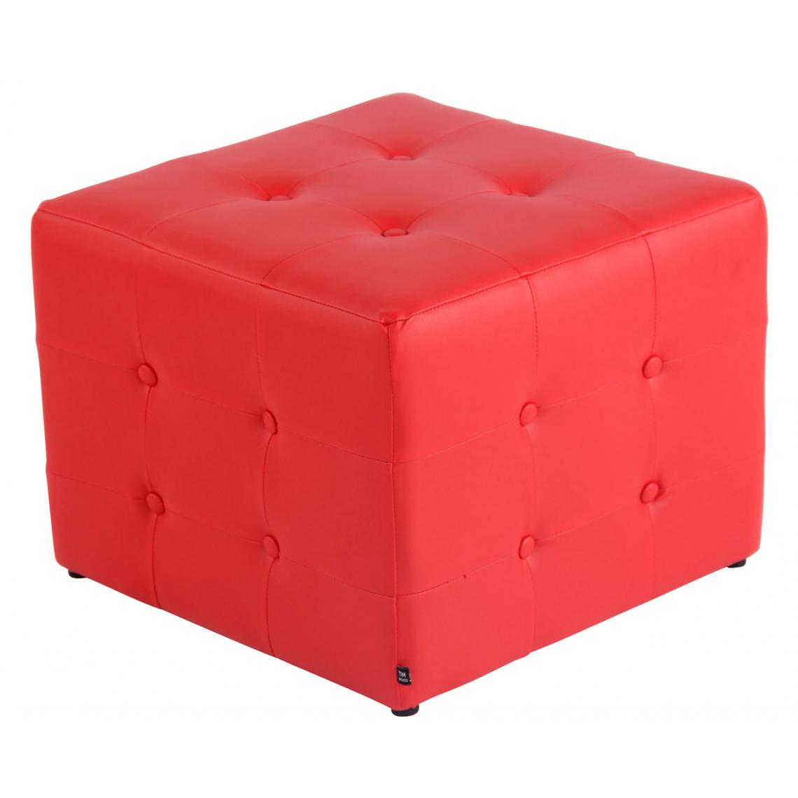 Icaverne - Superbe Pouf categorie Islamabad couleur rouge - Chaises