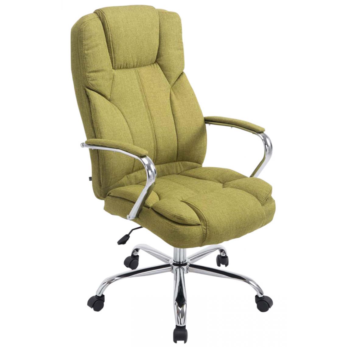 Icaverne - Superbe Chaise de bureau famille Budapest Xanthos tissu V2 couleur vert - Chaises