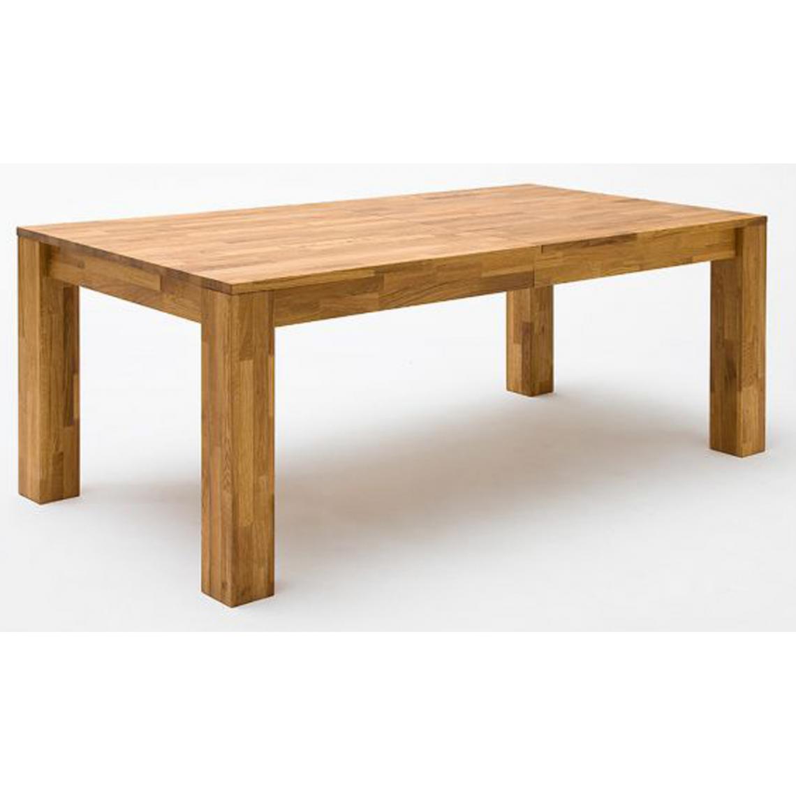 Pegane - Table de salle à manger extensible en chêne sauvage huilé - L.200/250/300 x H.77 x P.100 cm -PEGANE- - Tables à manger