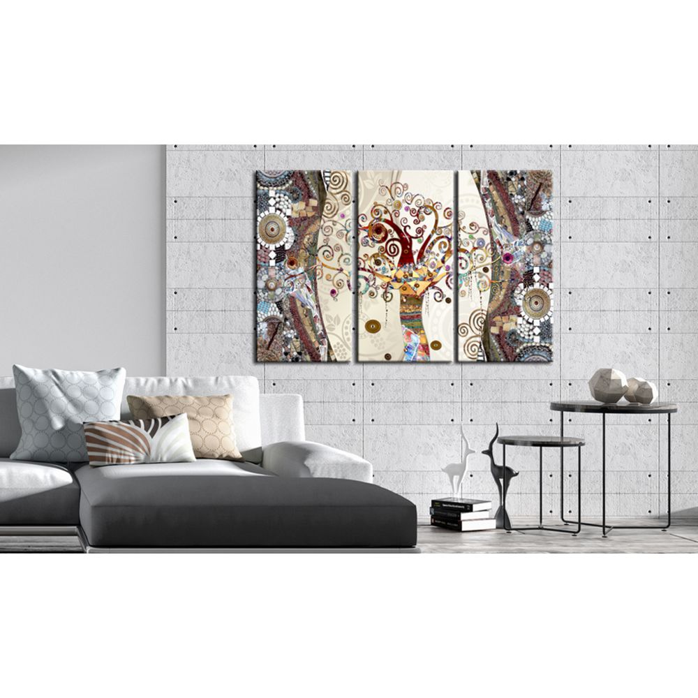 marque generique - 90x60 Tableau Multicolores Abstraction Magnifique Mosaic Tree - Tableaux, peintures