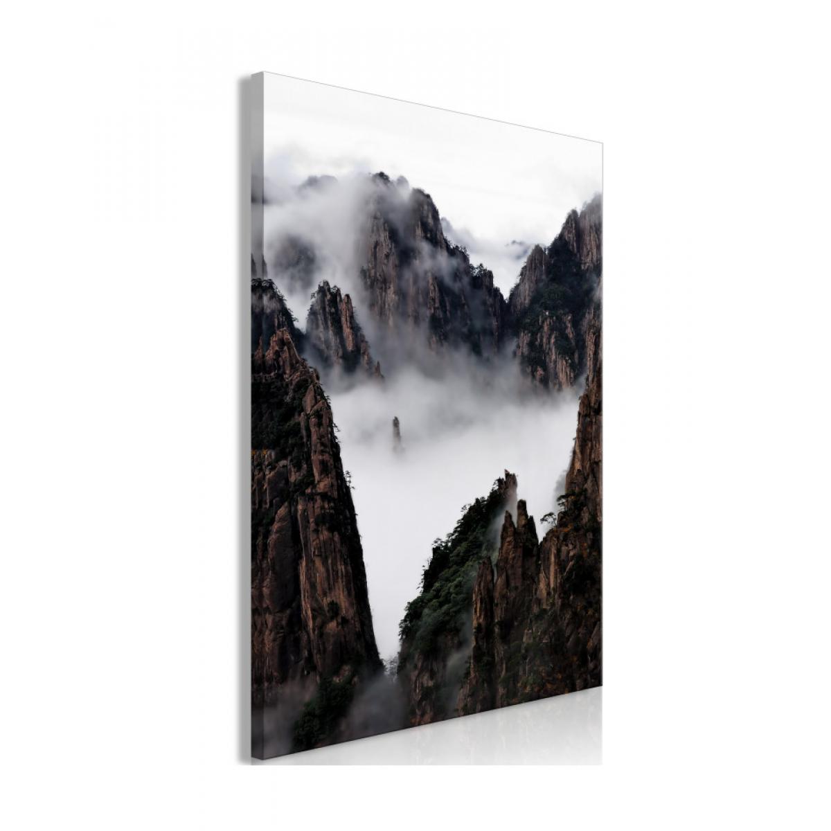 Artgeist - Tableau - Fog Over Huang Shan (1 Part) Vertical 80x120 - Tableaux, peintures