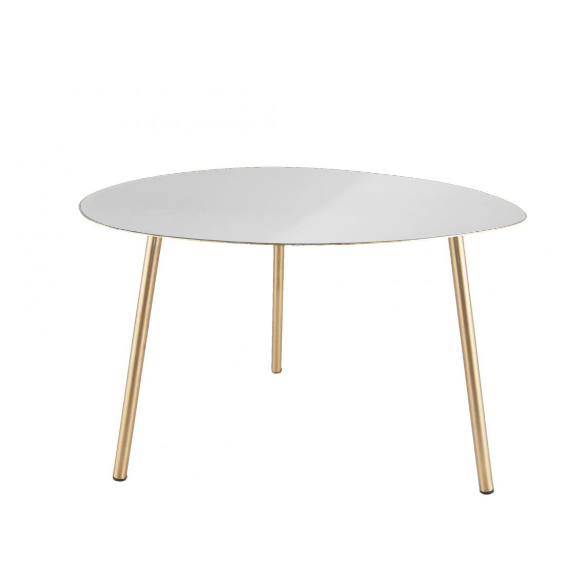 3S. x Home - Table Basse OVOID Small Blanc - Tables basses