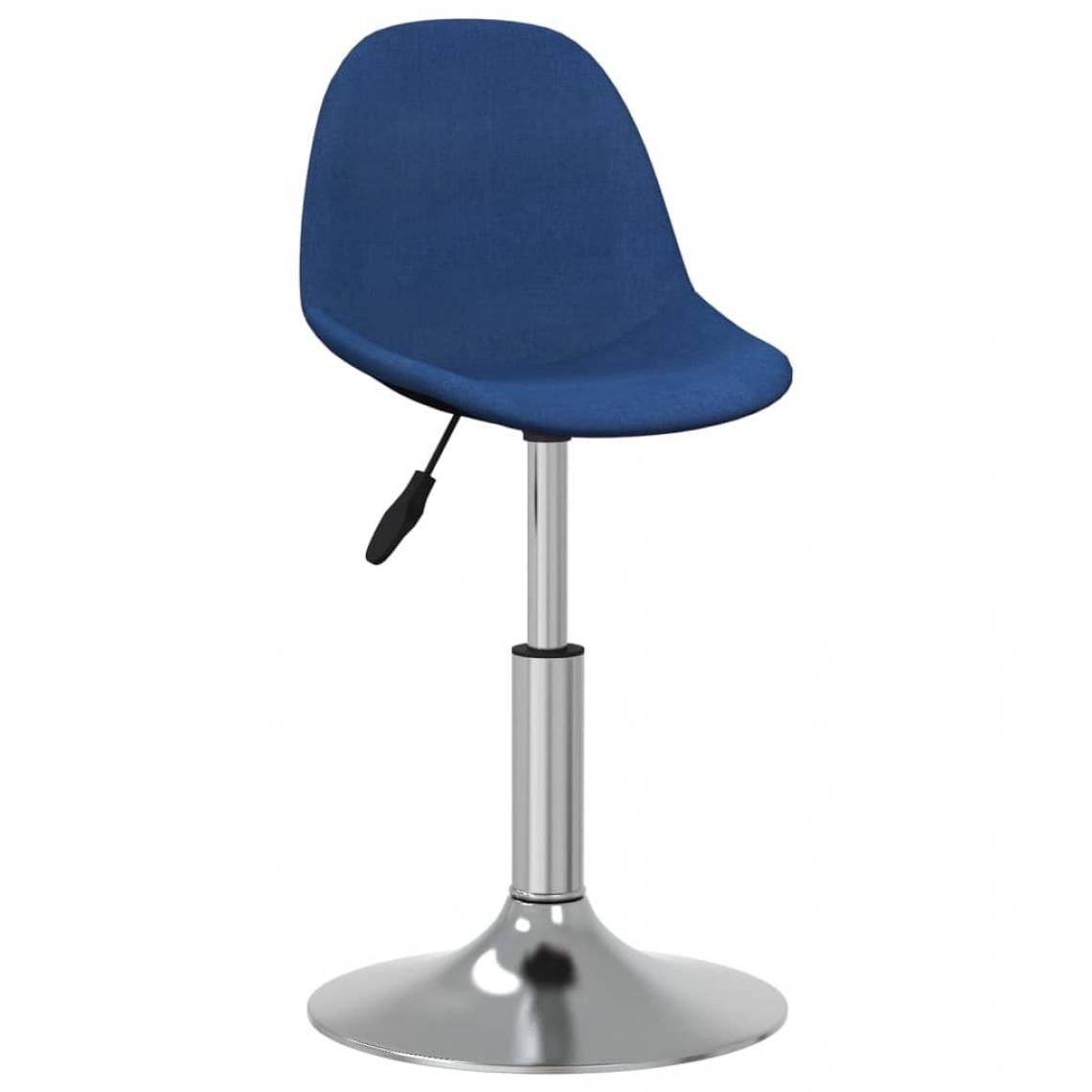 Vidaxl - vidaXL Chaise de salle à manger Bleu Tissu - Chaises