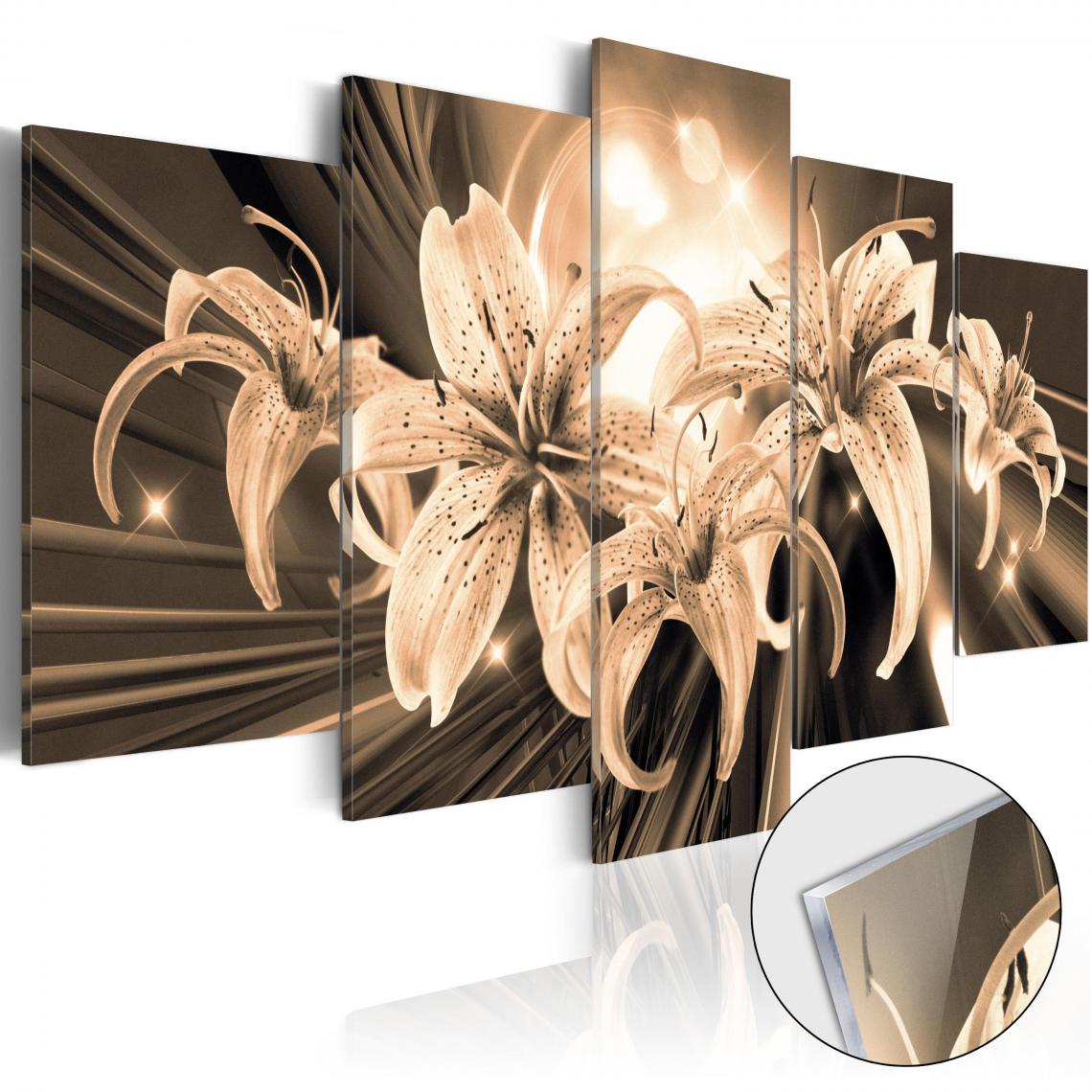 Decoshop26 - Tableaux en verre acrylique décoration murale motif Bouquet de souvenirs 200x100 cm TVA110093 - Tableaux, peintures