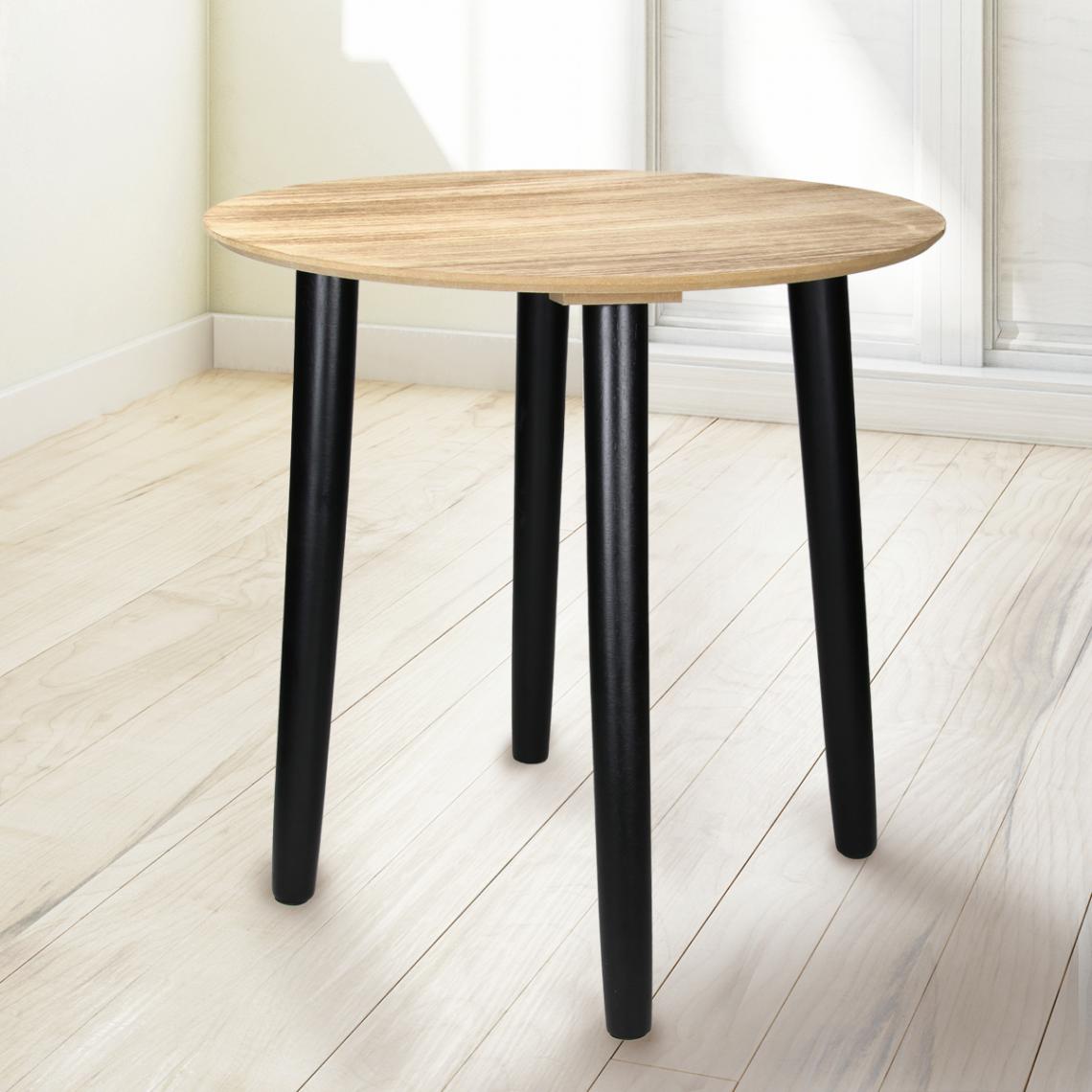 Ecd Germany - Table d'appoint ronde Ø 40cm table basse tabouret à plantes pour salon cuisine - Tables à manger