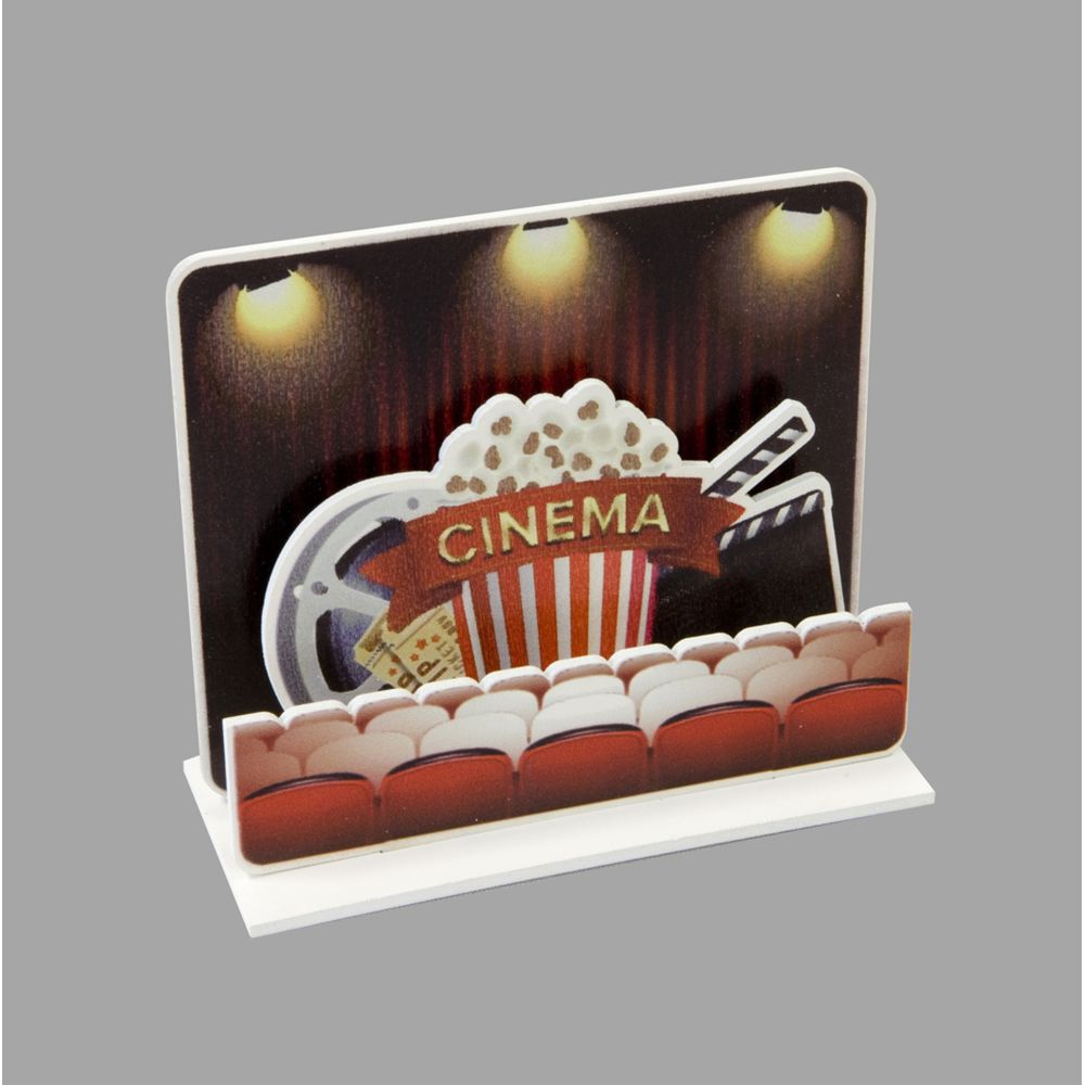 Visiodirect - Lot de 10 Décorations de table salle de cinema - 12 x 10,5 cm - Objets déco