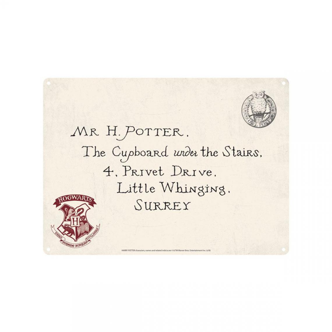 Half Moon Bay - Harry Potter - Panneau métal Letters 21 x 15 cm - Stickers