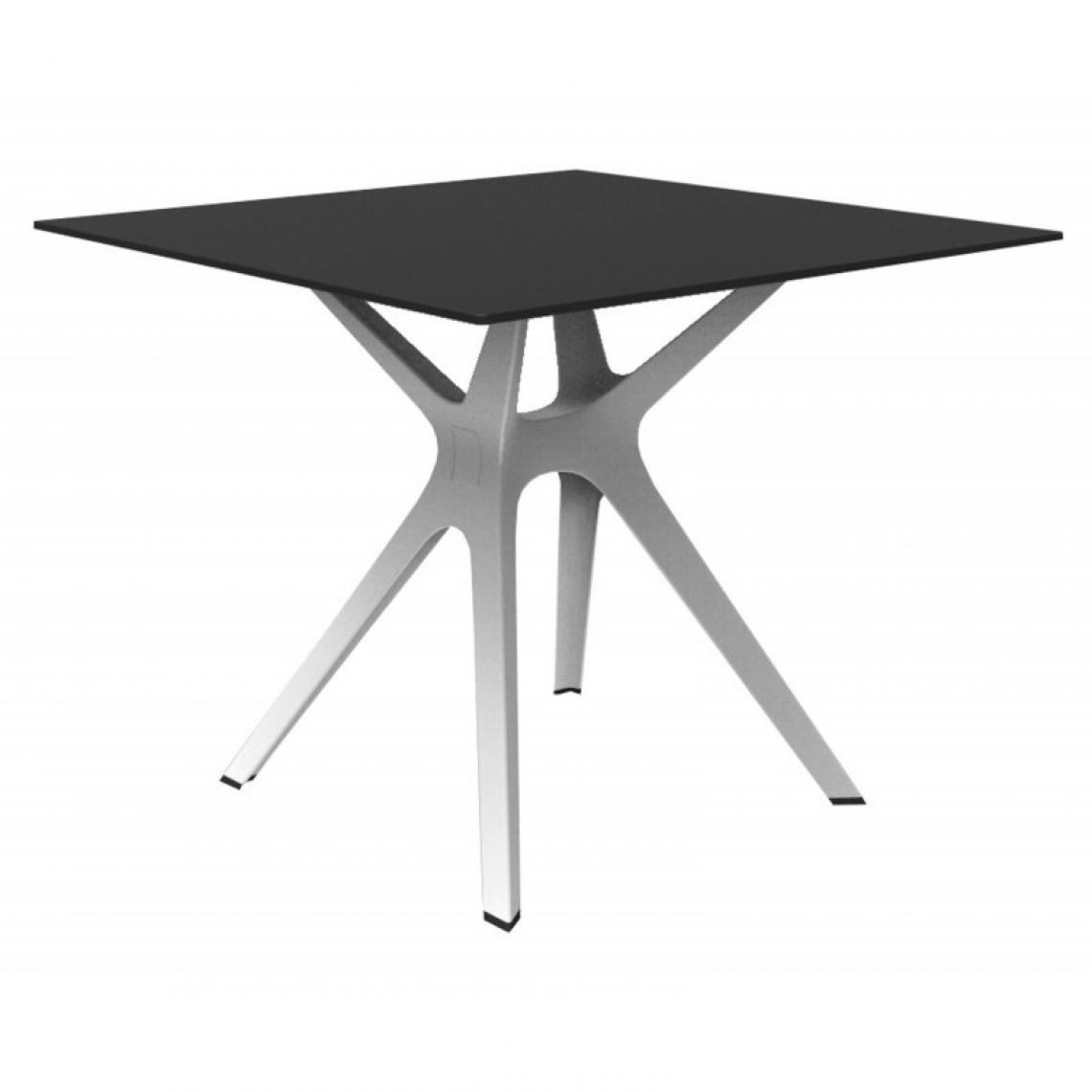 Resol - Table Phenolique 90x90 Pied De Table Vela "s" - Resol - Pied Blanc - Tableau NoirAluminium, phénolique compact, fibre de verre, po - Tables à manger