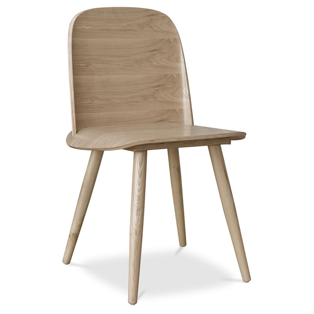 Privatefloor - Chaise en bois style Scandinave Nerd - Chaises