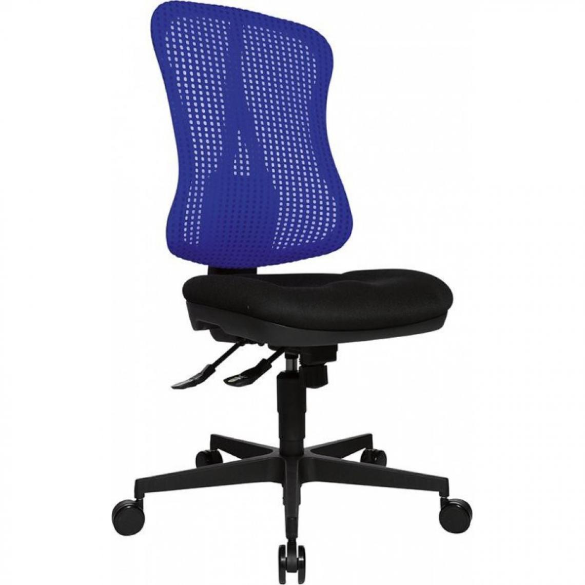 marque generique - Chaise bureau tournante Head Point SY noir/bleu - Chaises