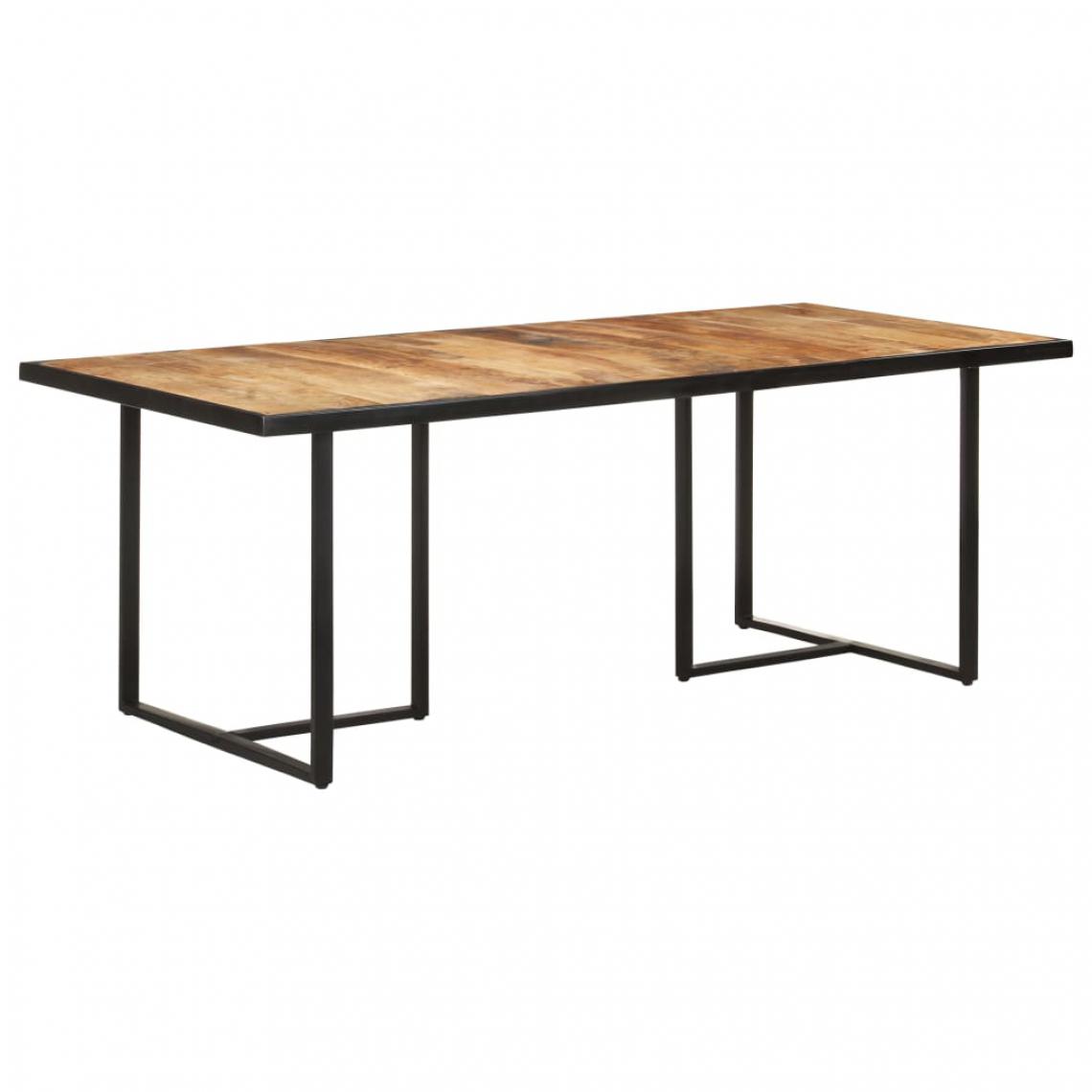 Vidaxl - vidaXL Table de salle à manger 200 cm Bois de manguier brut - Tables à manger