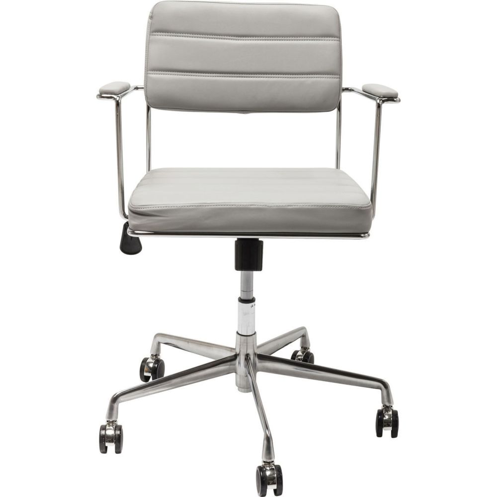 Karedesign - Chaise de bureau pivotante Dottore grise Kare Design - Chaises