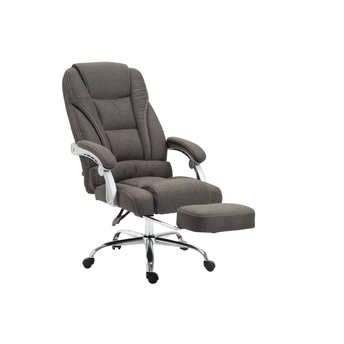 Icaverne - Esthetique Chaise de bureau en tissu reference Quito couleur gris foncé - Chaises