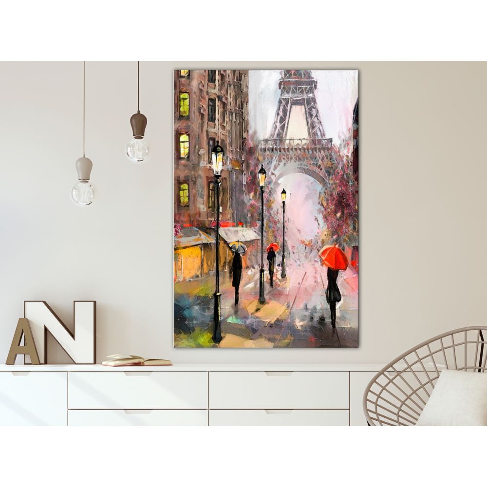 marque generique - 80x120 Tableau Paris Villes Moderne Rainy Afternoon (1 Part) Vertical - Tableaux, peintures