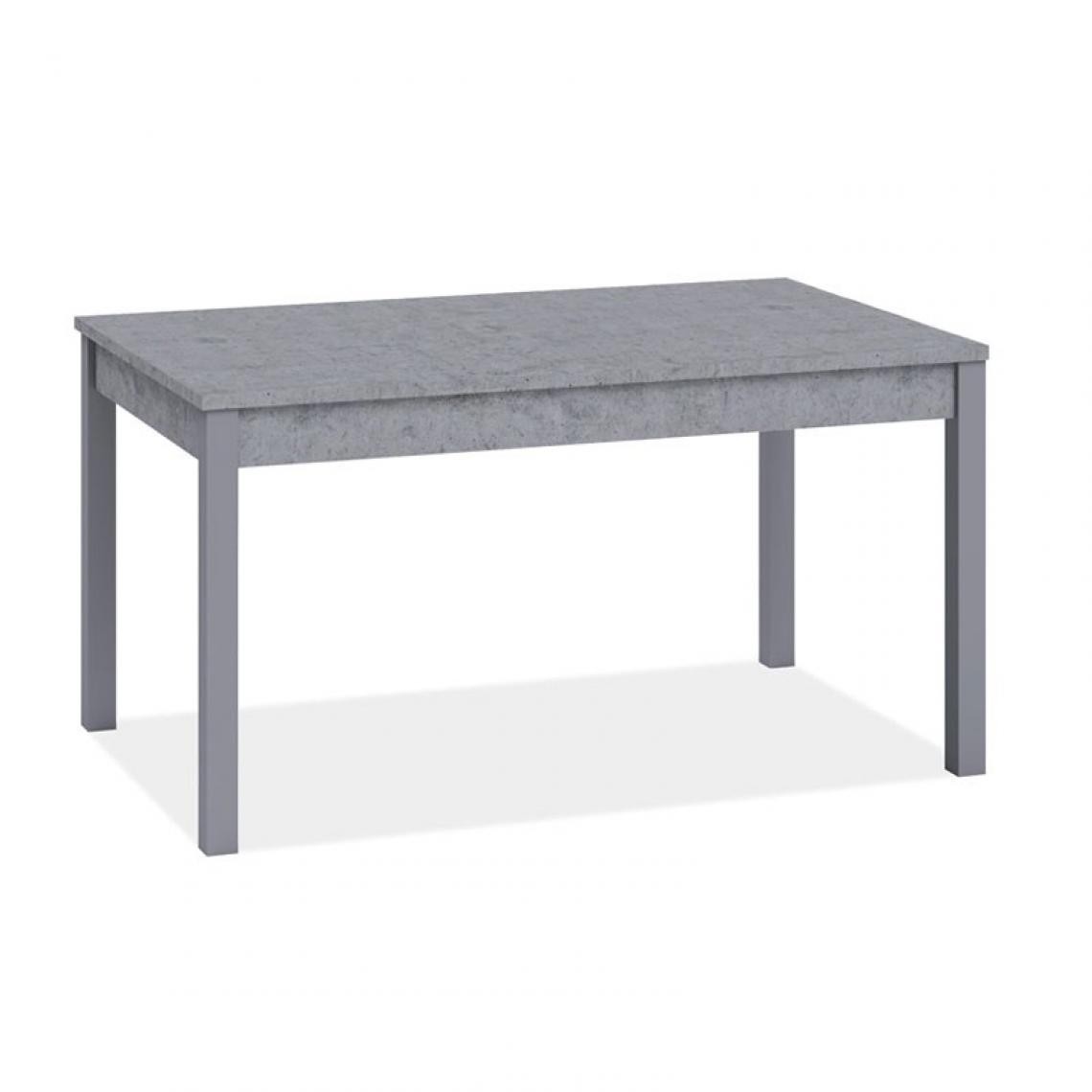 Webmarketpoint - Table à manger extensible en gris ciment en bois mélaminé cm 80x120 / 160 - Tables à manger