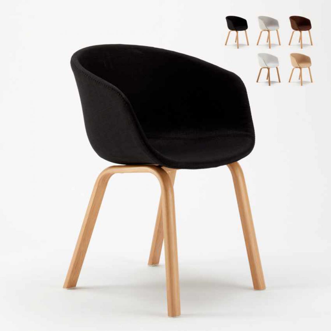 Ahd Amazing Home Design - Lot De 20 Chaises En Métal Bois Tissu Pour Restaurant Bars Design Scandinave Komoda, Couleur: Noir - Chaises