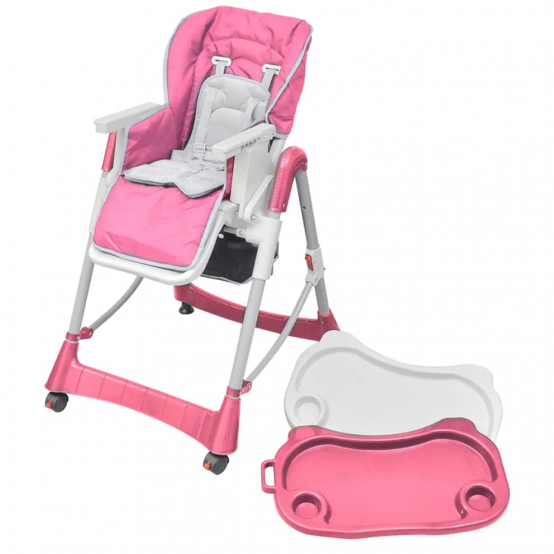 Icaverne - Icaverne - Chaises pour enfants ligne Chaise haute pour bébés Deluxe Rose Hauteur réglable - Chaises
