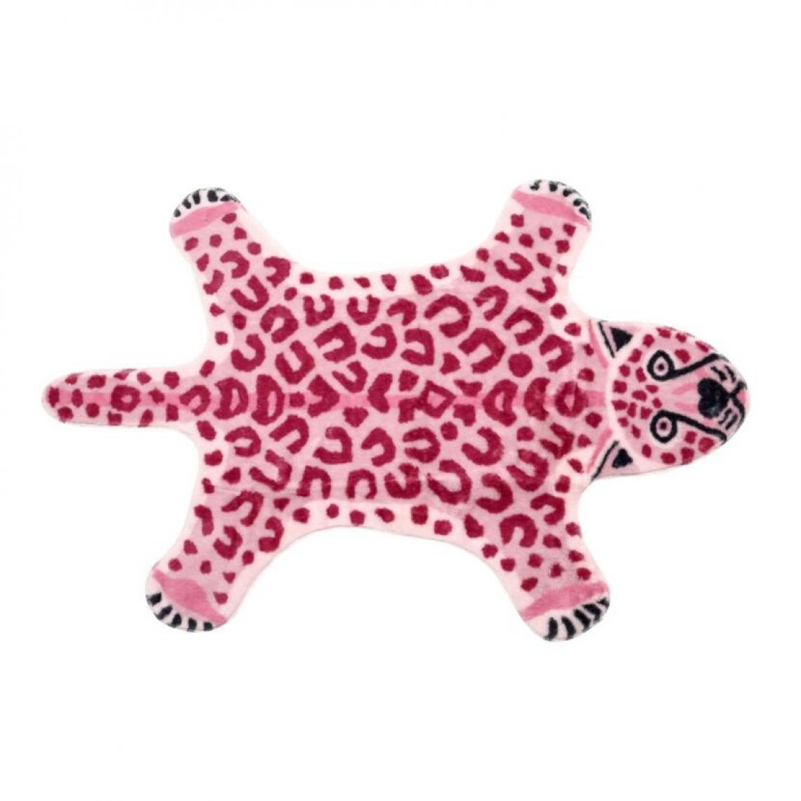 Universal - Tapis rose imitation imprimé léopard peau peau cuir non-but tapis antidérapant lavage animaux imprimé tapis pour le salon chambre à coucher |(Rose) - Tapis