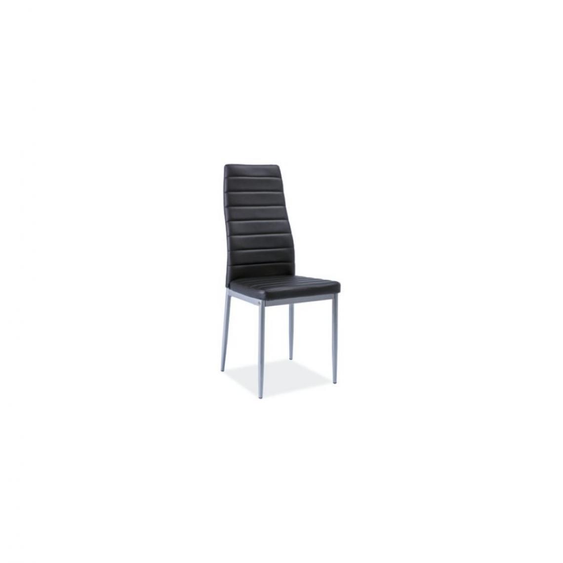 Ac-Deco - Chaise moderne - H261 Bis - 40 x 38 x 96 cm - Noir - Chaises