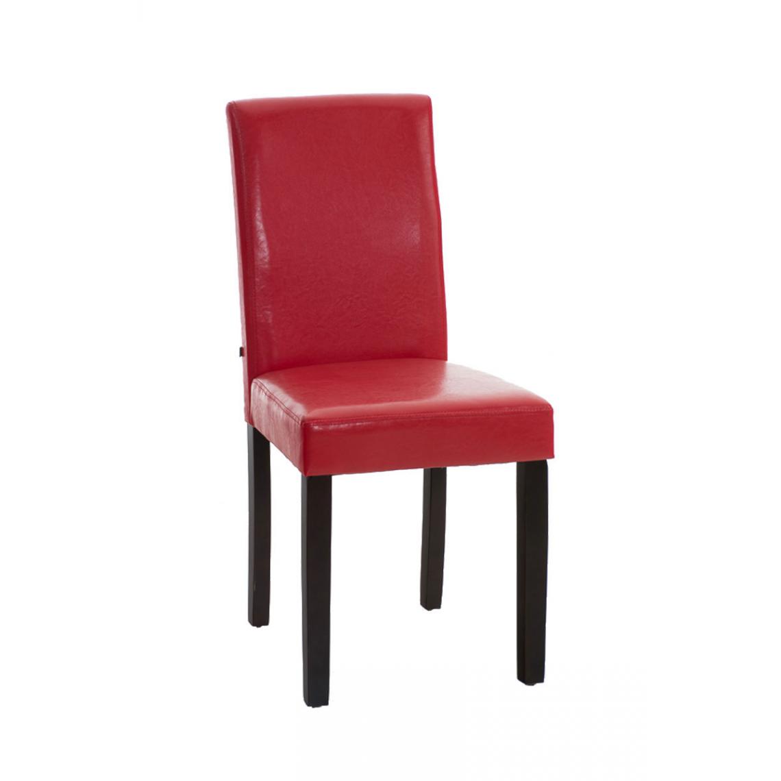 Icaverne - Magnifique Chaise de salle à manger reference Rabat marron foncé couleur rouge - Chaises