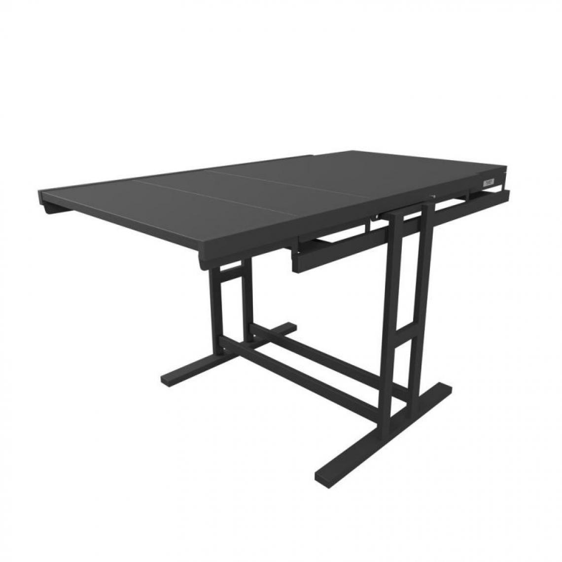 Blumie - Table modulable (L120 x l78 x H77,5 cm) convertible en Etagère - style industriel - Tables à manger