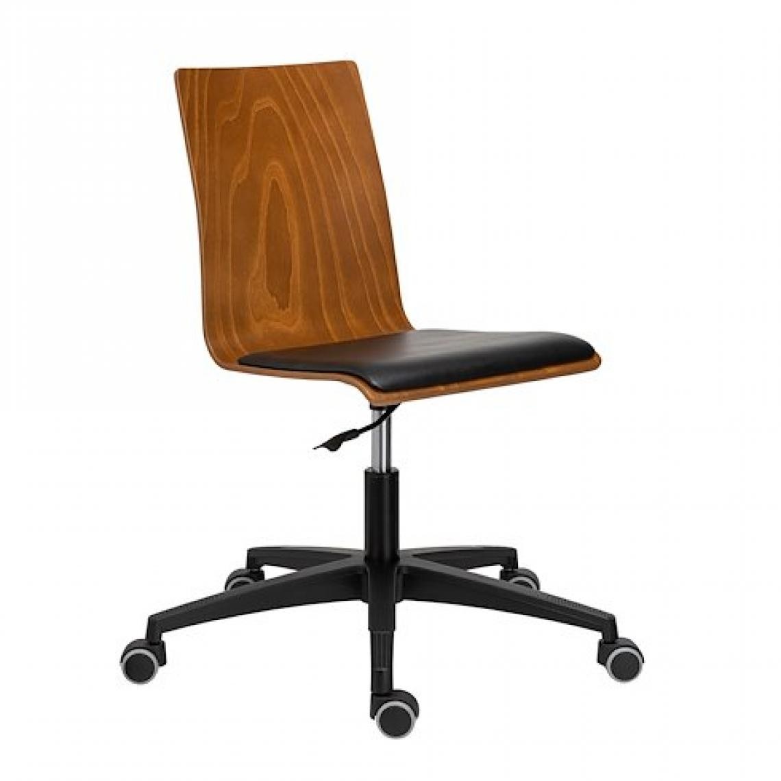 marque generique - Chaise de bureau JADE - bois teinté - Chaises