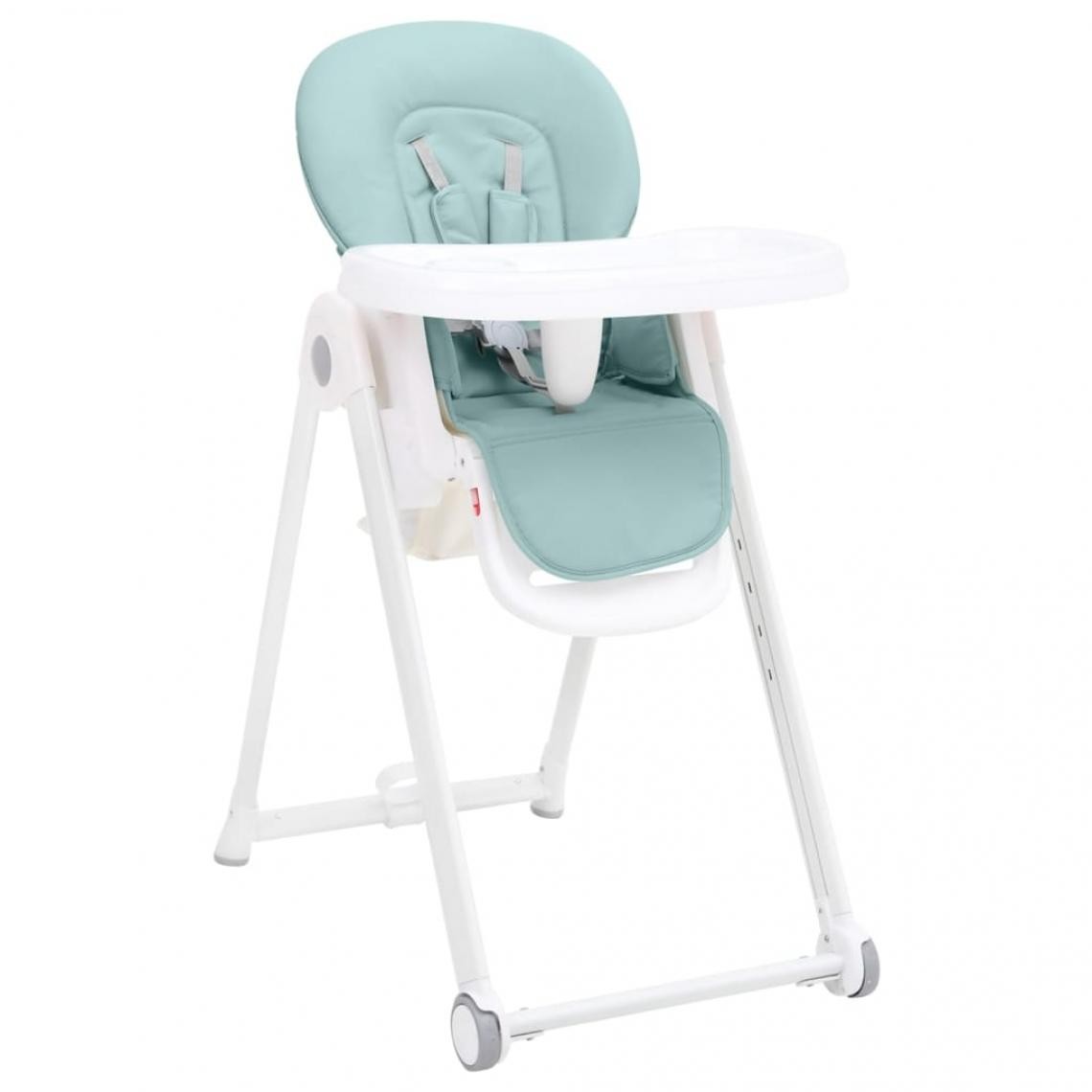 Vidaxl - vidaXL Chaise haute bébé Turquoise Aluminium - Chaises