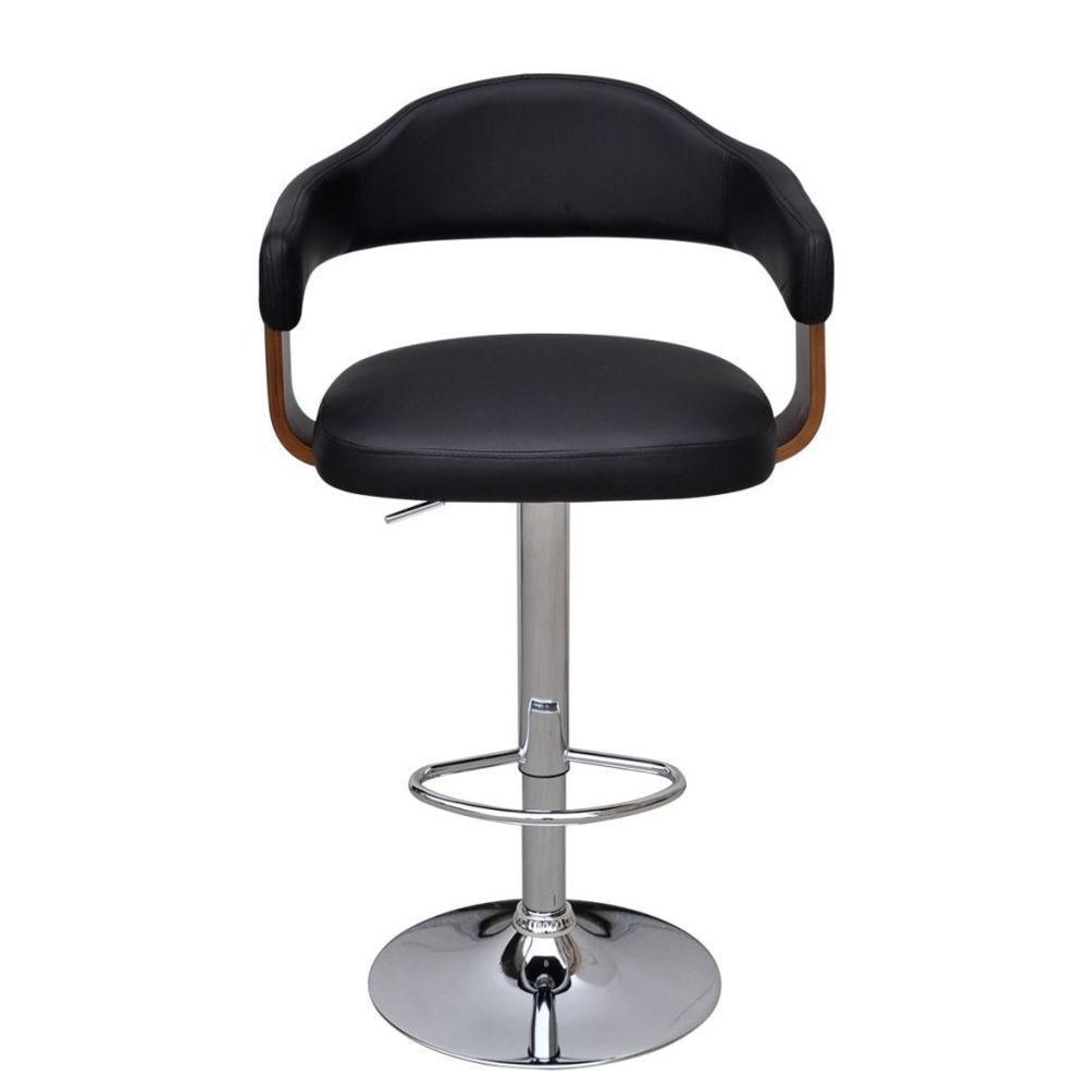 marque generique - Icaverne - Tabourets et chaises de bar gamme Tabouret de bar 2 pcs et cadre en bois courbé Hauteur réglable - Chaises