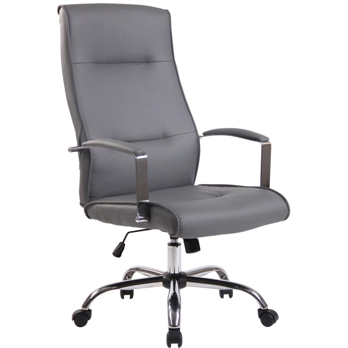 Icaverne - Splendide Chaise de bureau en similicuir ligne Reykjavik couleur gris - Chaises