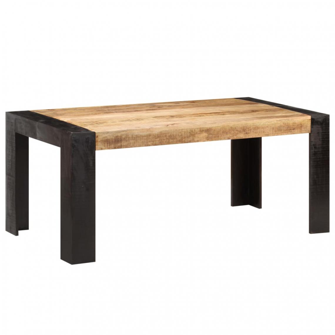 Icaverne - Esthetique Tables gamme Palikir Table de salle à manger 180x90x76 cm Bois de manguier massif - Tables à manger