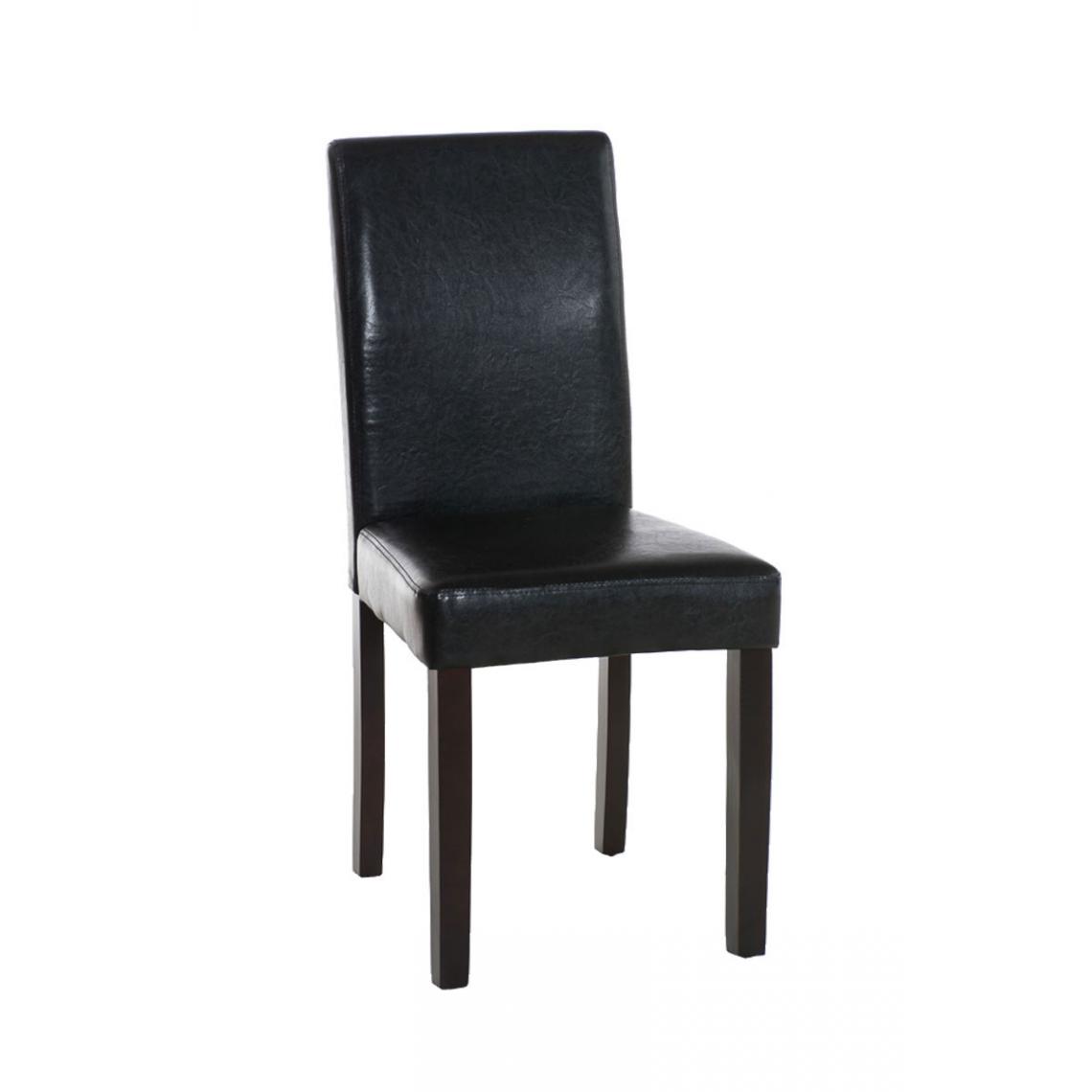 Icaverne - Admirable Chaise de salle à manger gamme Rabat marron foncé couleur noir - Chaises