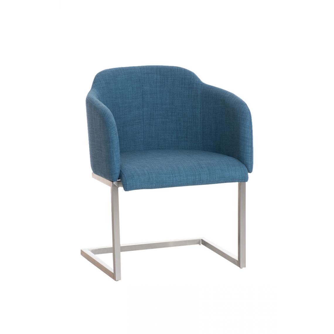Icaverne - Distingué Chaise visiteur en tissu famille Asuncion couleur bleu - Chaises