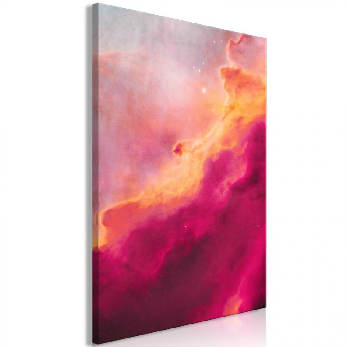 Paris Prix - Tableau Imprimé Pink Nebula 80 x 120 cm - Tableaux, peintures
