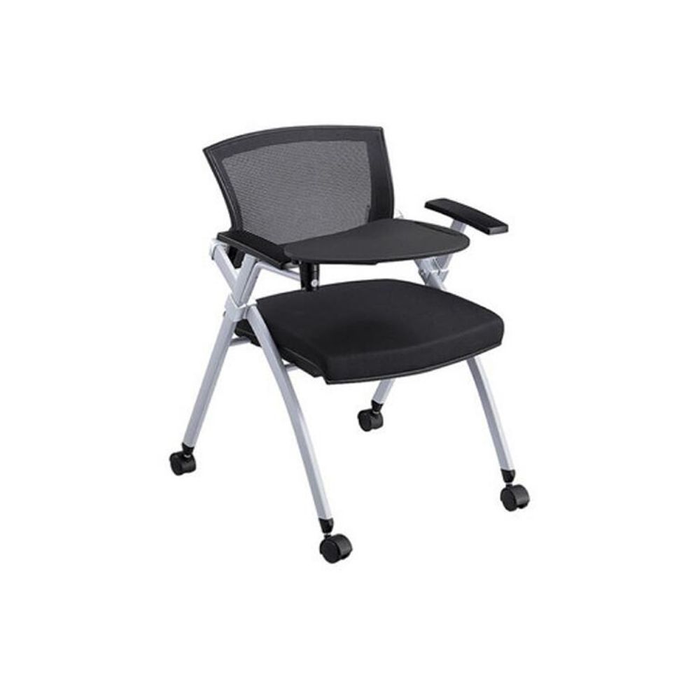 Wewoo - Chaise de bureau de conférence pliante amovible avec tablette et roulettes - Chaises
