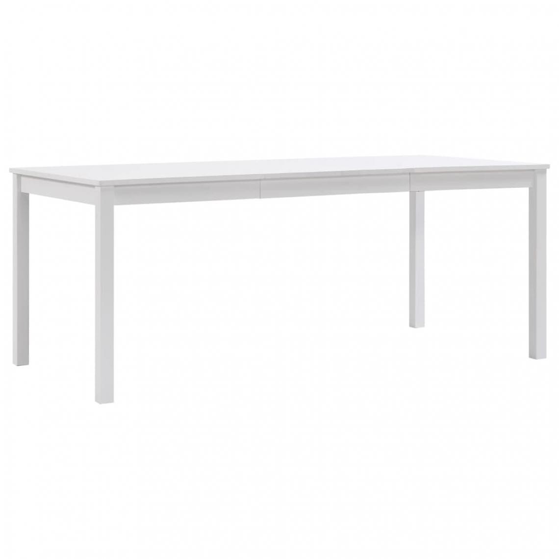 Vidaxl - vidaXL Table de salle à manger Blanc 180 x 90 x 73 cm Pin - Tables à manger