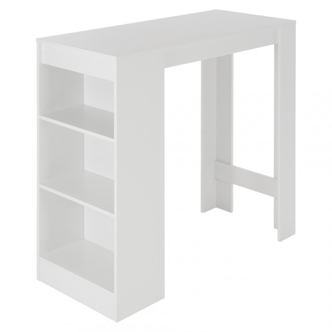 ML-Design - Table bar table mange-debout table lounge comptoir blanc 110x50x103cm ML-DESIGN® - Tables à manger