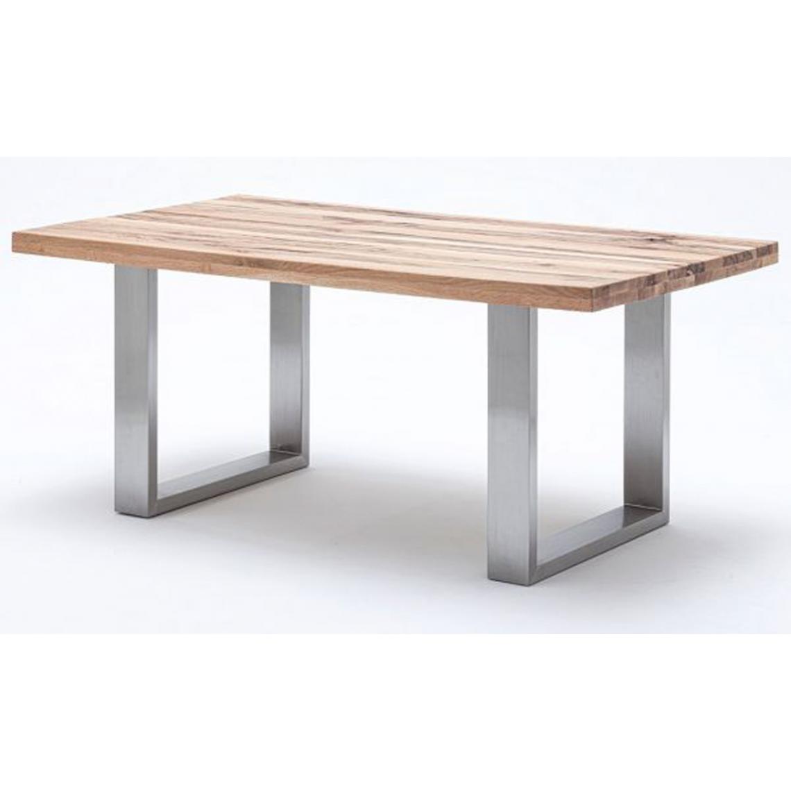 Pegane - Table à manger en chêne sauvage,laqué mat massif - L.180 x H.76 x P.100 cm -PEGANE- - Tables à manger
