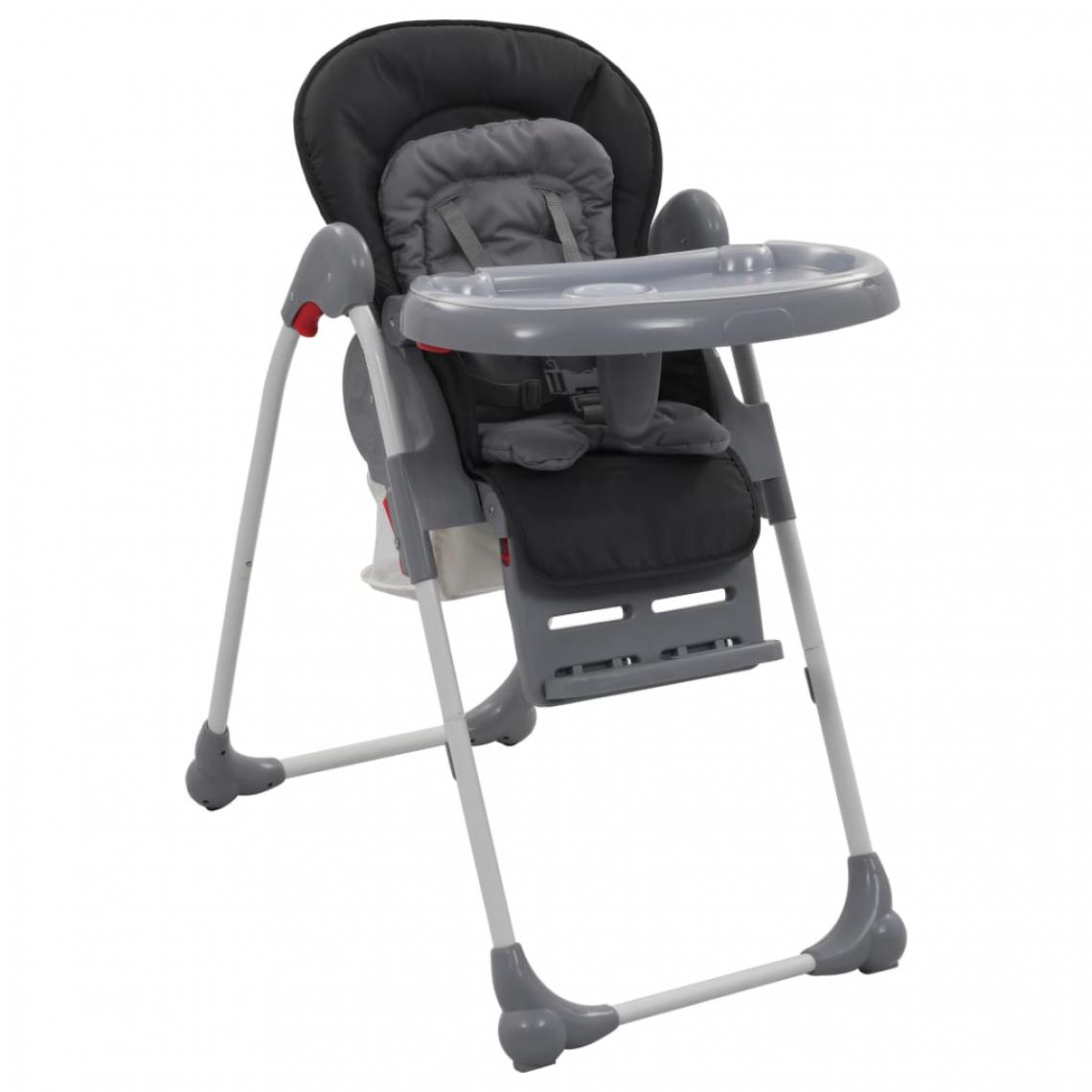 Icaverne - Magnifique Mobilier pour bébés et tout-petits ligne Koweït Chaise haute pour bébé Gris - Chaises