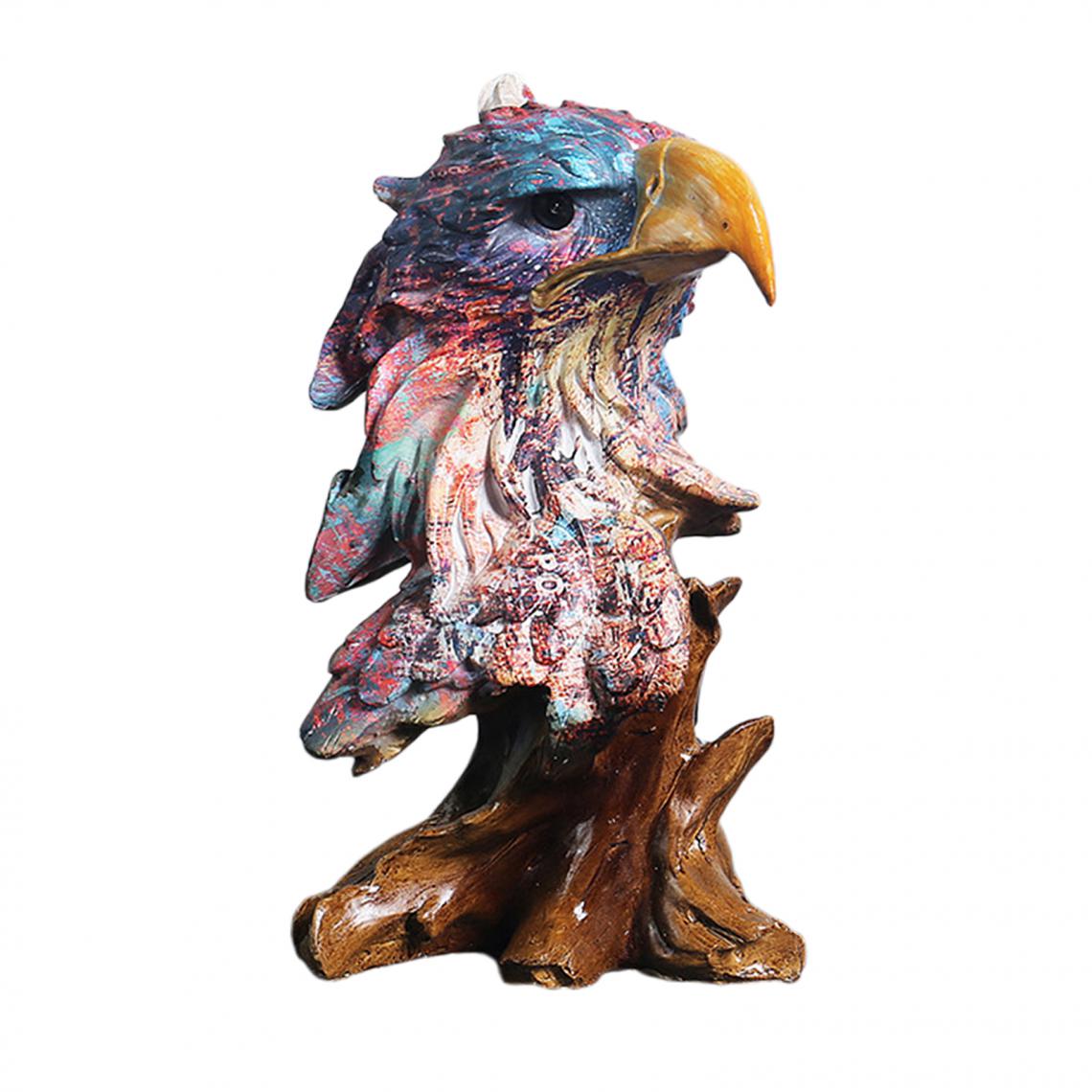 marque generique - Animal Figurine Sculpture Ornement Table Étagère Cabinet Décor Aigle - Statues