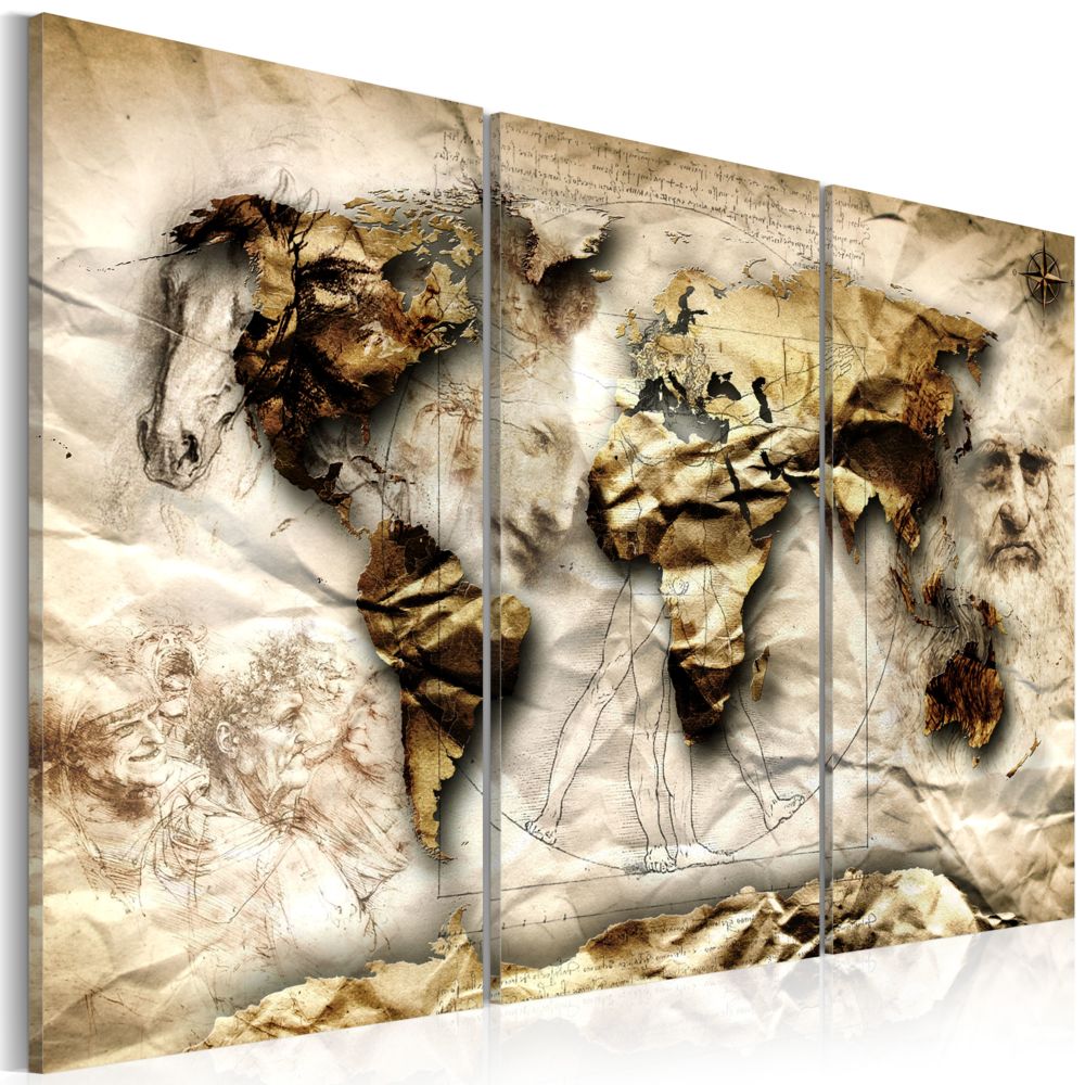 Bimago - Tableau - Empire of Science - Décoration, image, art | Cartes du monde | - Tableaux, peintures